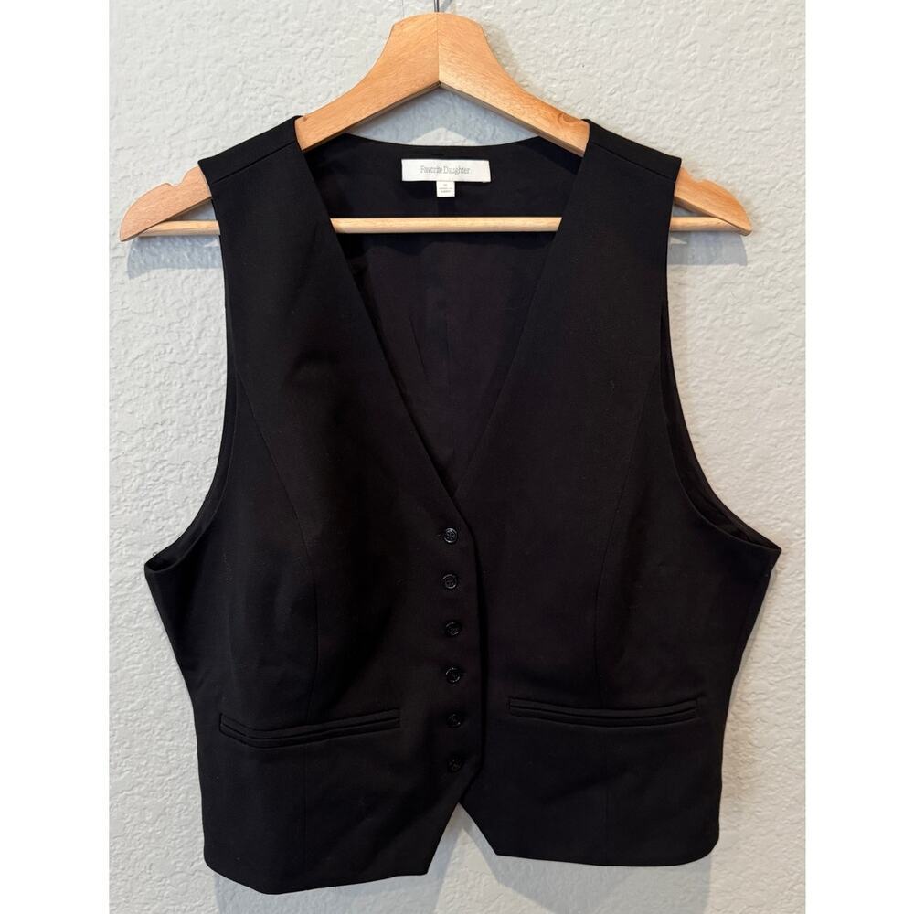 NEW FAVORITE DAUGHTER The Favorite Vest In Black Size XL - Picture 11 of 12